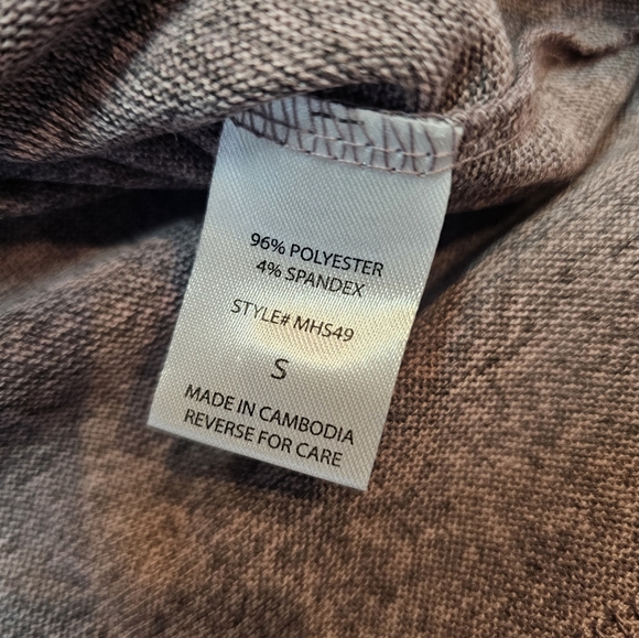 Andrée by Unit Heathered Mauve Knit Pullover Top Size Small Long Sleeve Soft Str - Picture 6 of 11